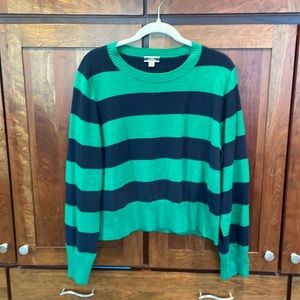 J.Crew Rugby Stripe Cashmere cropped sweater…2022 season